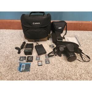Canon Powershot SX410 IS 20mp Digital Camera w/ Charger Battery SD Card WORKS